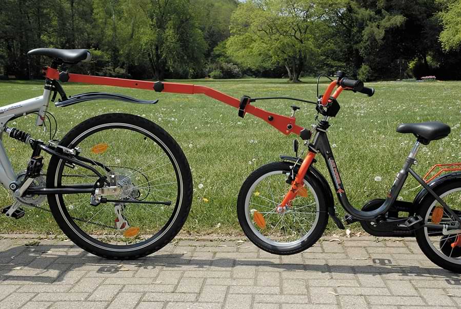 Tirevelo - Tracter un vélo enfant facilement et sans à-coups