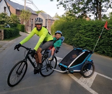 Remorque vélo enfant Thule Chariot Cross - Cyclable