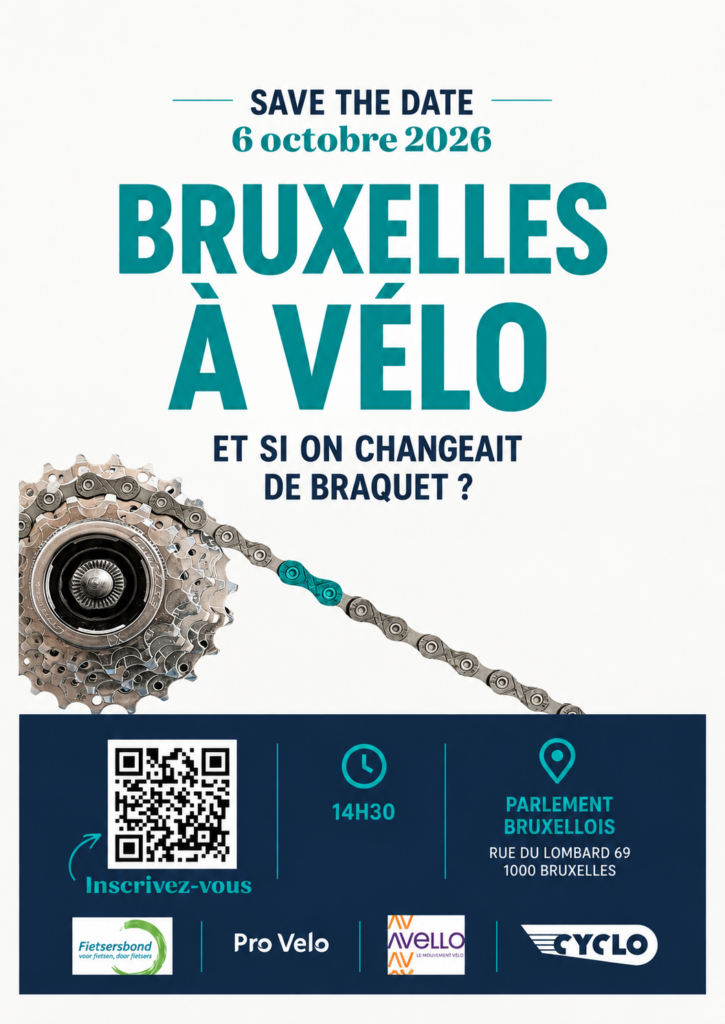Conférence: Bruxelles à vélo - et si on changeait de braquet ?[/